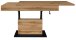 Couchtisch >Lift< verstellbar, wotan eiche Dekor / schwarz - 110x58/77x60cm (BxHxT)