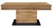 Couchtisch >Lift< verstellbar, wotan eiche Dekor / schwarz - 110x58/77x60cm (BxHxT)