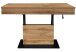 Couchtisch >Lift< verstellbar, wotan eiche Dekor / schwarz - 110x58/77x60cm (BxHxT)
