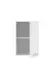 Aufsatzschrank >LAUNDREEZY< in weiß, Holzwerkstoff - 50x76x68cm (BxHxT)