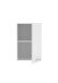 Aufsatzschrank >LAUNDREEZY< in weiß, Holzwerkstoff - 50x76x68cm (BxHxT)