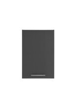 Aufsatzschrank >LAUNDREEZY< in Anthrazit, Holzwerkstoff - 50x76x68cm (BxHxT)
