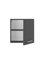 Hängeschrank >LAUNDREEZY< in Anthrazit, Holzwerkstoff - 50x50x31cm (BxHxT)