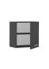 Hängeschrank >LAUNDREEZY< in Anthrazit, Holzwerkstoff - 50x50x31cm (BxHxT)