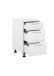 Unterschrank >LAUNDREEZY< in weiß, Holzwerkstoff - 50x93x68cm (BxHxT)