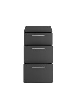 Unterschrank >LAUNDREEZY< in Anthrazit, Holzwerkstoff - 50x93x68cm (BxHxT)