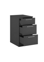 Unterschrank >LAUNDREEZY< in Anthrazit, Holzwerkstoff - 50x93x68cm (BxHxT)