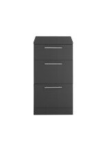 Unterschrank >LAUNDREEZY< in Anthrazit, Holzwerkstoff - 50x93x68cm (BxHxT)