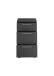 Unterschrank >LAUNDREEZY< in Anthrazit, Holzwerkstoff - 50x93x68cm (BxHxT)