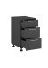 Unterschrank >LAUNDREEZY< in Anthrazit, Holzwerkstoff - 50x93x68cm (BxHxT)