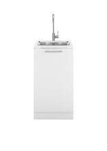 Spülenschrank >LAUNDREEZY< in weiß, Holzwerkstoff - 50x93x68cm (BxHxT)