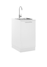 Spülenschrank >LAUNDREEZY< in weiß, Holzwerkstoff - 50x93x68cm (BxHxT)