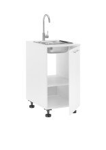 Spülenschrank >LAUNDREEZY< in weiß, Holzwerkstoff - 50x93x68cm (BxHxT)