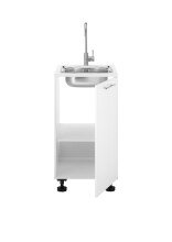 Spülenschrank >LAUNDREEZY< in weiß, Holzwerkstoff - 50x93x68cm (BxHxT)