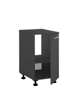 Spülenschrank >LAUNDREEZY< in Anthrazit, Holzwerkstoff - 50x93x68cm (BxHxT)