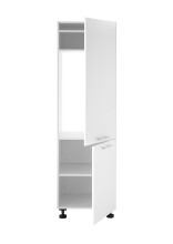 Kühlumbauschrank >LAUNDREEZY< in weiß, Holzwerkstoff - 60x200x68cm (BxHxT)