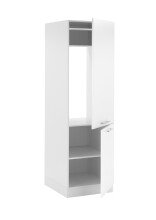 Kühlumbauschrank >LAUNDREEZY< in weiß, Holzwerkstoff - 60x200x68cm (BxHxT)