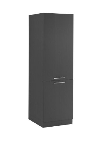 Kühlumbauschrank >LAUNDREEZY< in Anthrazit, Holzwerkstoff - 60x200x68cm (BxHxT)