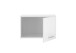 Aufsatzschrank >LAUNDREEZY< in weiß, Holzwerkstoff - 60x38x68cm (BxHxT)