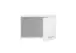 Aufsatzschrank >LAUNDREEZY< in weiß, Holzwerkstoff - 60x38x68cm (BxHxT)