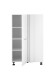 Eckschrank >LAUNDREEZY< in weiß, Holzwerkstoff - 100x162x68cm (BxHxT)