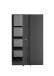 Eckschrank >LAUNDREEZY< in Anthrazit, Holzwerkstoff - 100x162x68cm (BxHxT)