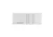 Aufsatzschrank >LAUNDREEZY< in weiß, Holzwerkstoff - 100x38x68cm (BxHxT)