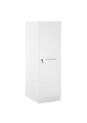 Mehrzweckschrank >LAUNDREEZY< in weiß, Holzwerkstoff - 50x162x68cm (BxHxT)