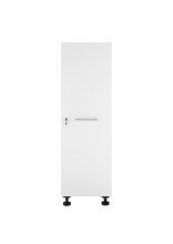Mehrzweckschrank >LAUNDREEZY< in weiß, Holzwerkstoff - 50x162x68cm (BxHxT)
