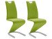 Esszimmerstuhl >Pupik I< (2er Set) in Lime aus Metall - 45x102x62cm (BxHxT)