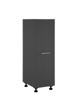 Mehrzweckschrank >LAUNDREEZY< in Anthrazit, Holzwerkstoff - 50x162x68cm (BxHxT)