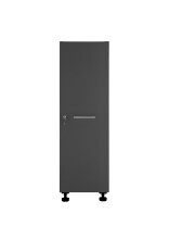Mehrzweckschrank >LAUNDREEZY< in Anthrazit, Holzwerkstoff - 50x162x68cm (BxHxT)