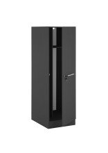 Mehrzweckschrank >LAUNDREEZY< in Anthrazit, Holzwerkstoff - 50x162x68cm (BxHxT)