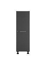 Mehrzweckschrank >LAUNDREEZY< in Anthrazit, Holzwerkstoff - 50x162x68cm (BxHxT)