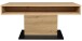 Couchtisch >Lift< höhenverstellbar,  Asteiche Dekor / schwarz - 110x59/78x60cm (BxHxT)