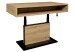 Couchtisch >Lift< höhenverstellbar,  Asteiche Dekor / schwarz - 110x59/78x60cm (BxHxT)