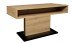 Couchtisch >Lift< höhenverstellbar,  Asteiche Dekor / schwarz - 110x59/78x60cm (BxHxT)