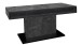 Couchtisch >Lift< höhenverstellbar, keramik optik grau / schwarz - 110x59/78x60 (BxHxT)
