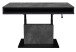 Couchtisch >Lift< höhenverstellbar, keramik optik grau / schwarz - 110x59/78x60 (BxHxT)