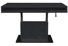 Couchtisch >Lift<in keramik optik schwarz / schwarz...