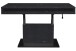 Couchtisch >Lift<in keramik optik schwarz / schwarz - 110x59/78x60cm (BxHxT)