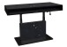 Couchtisch >Lift<in keramik optik schwarz / schwarz - 110x59/78x60cm (BxHxT)