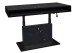 Couchtisch >Lift<in keramik optik schwarz / schwarz - 110x59/78x60cm (BxHxT)