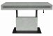 Couchtisch >Lift< höhenverstellbar, keramik optik weiß / schwarz - 110x59/78x60 (BxHxT)