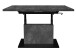 Couchtisch >Lift< verstellbar, keramik optik grau / schwarz - 120/160x56/75x70 (BxHxT)
