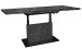 Couchtisch >Lift< verstellbar, keramik optik grau / schwarz - 120/160x56/75x70 (BxHxT)