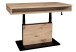 Couchtisch >Lift< höhenverstellbar, viking oak Dekor / schwarz - 110x59/78x60cm (BxHxT)