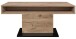 Couchtisch >Lift< höhenverstellbar, viking oak Dekor / schwarz - 110x59/78x60cm (BxHxT)