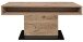 Couchtisch >Lift< höhenverstellbar, viking oak Dekor / schwarz - 110x59/78x60cm (BxHxT)