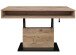 Couchtisch >Lift< höhenverstellbar, viking oak Dekor / schwarz - 110x59/78x60cm (BxHxT)